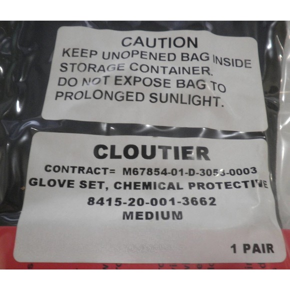 Government Military Issue MED Chemical Protective Glove Shells & Inserts, 1 Pair - Picture 10 of 10